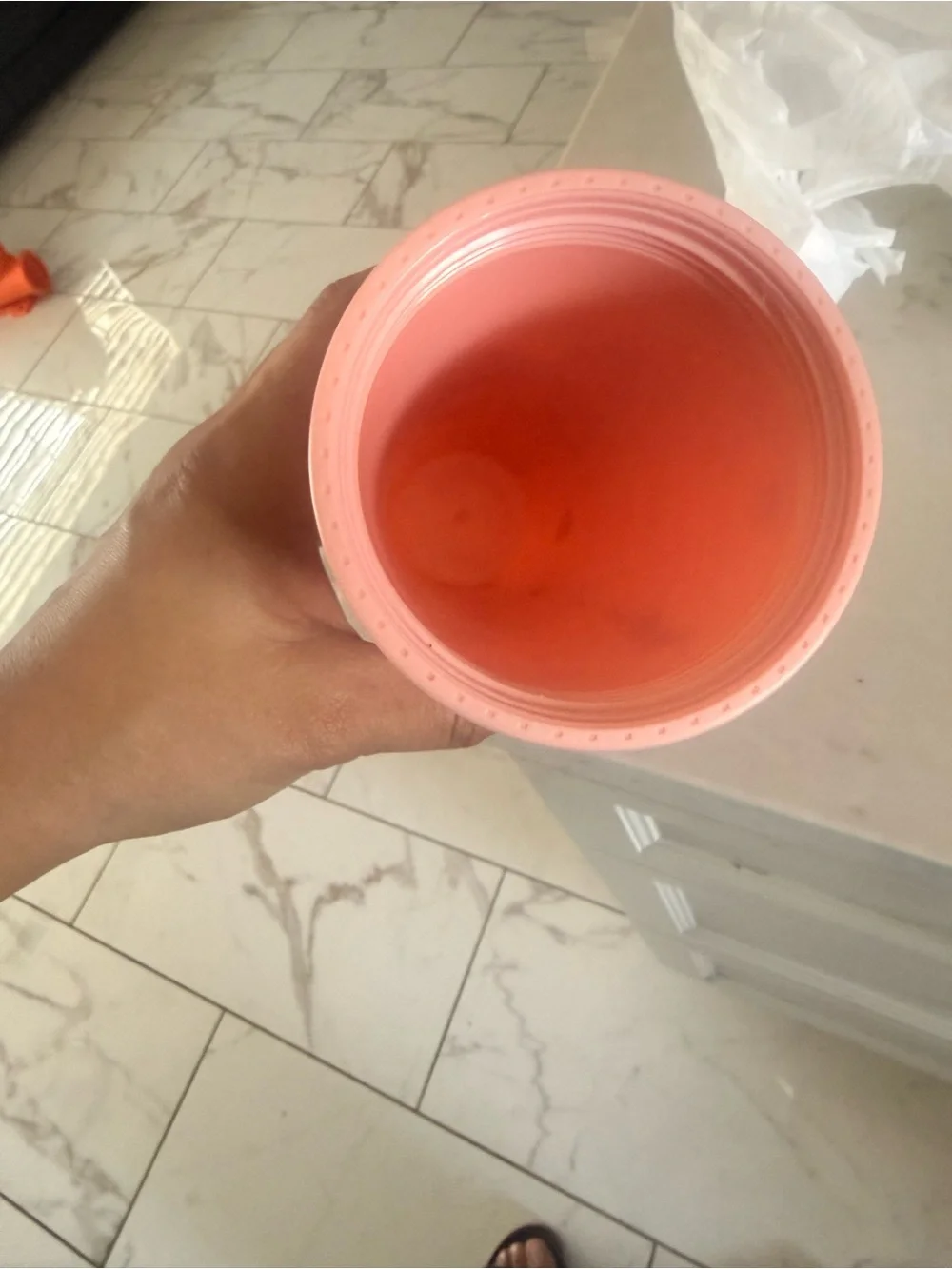 Starbucks Pink Travel Tumbler with Green Logo
